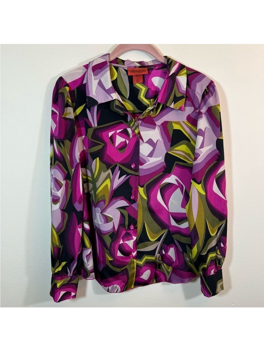 Missoni x Target Two Printed Blouses - Multicolor & Magenta Floral size medium - Picture 2 of 5